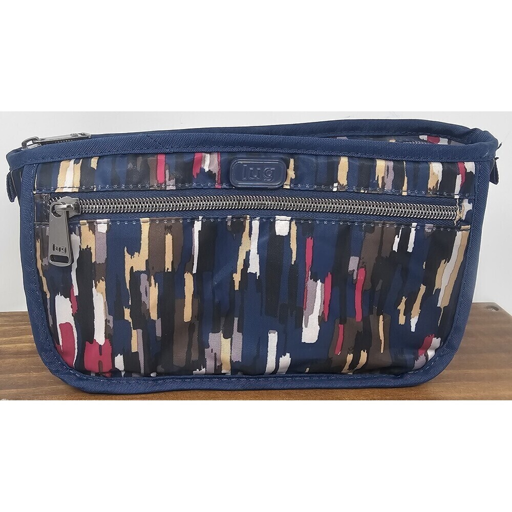 Lug Parasail Makeup Pouch Cosmetic Case Riverwalk Navy Pattern